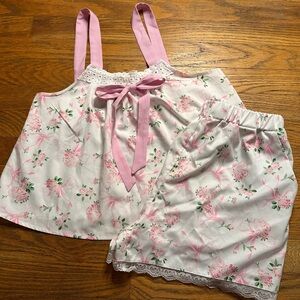 Floral Pink Sleepwear Set